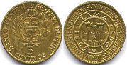 монета Перу 5 сентаво 1965