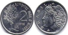 монета Бразилия 2 сентаво