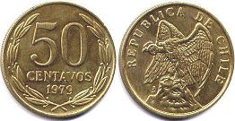 монета Чили 50 сентаво 1979