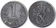 монета Дания 1 эре 1941