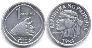 монета Филиппины 1 сентимо 1983