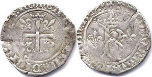 монета Франция каролюс 1488