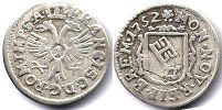 монета Бремен 1 гротен 1752