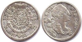 монета Бавария 6 крейцеров 1766