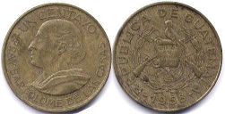 монета Гватемала 1 сентаво 1958