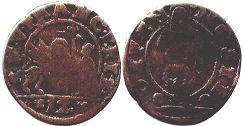 монета Венеция 1 сольдо без даты (1631-1646)
