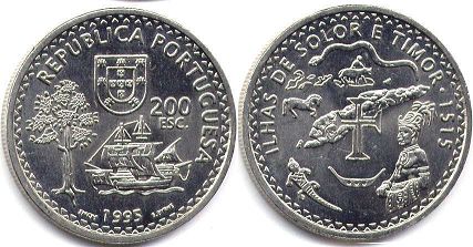 монета Португалия 200 эскудо 1995