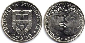 монета Португалия 25 эскудо 1979