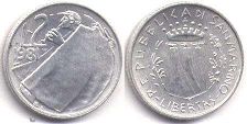 монета Сан-Марино 2 лиры 1981