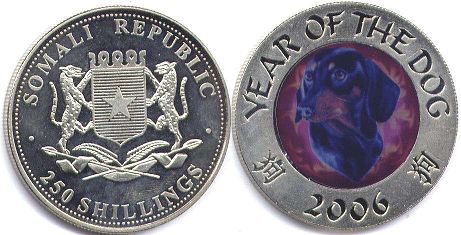 монета Сомали 250 шиллингов 2006 