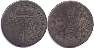 монета Льеж 2 лиарда 1751