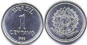монета Бразилия 1 сентаво 1986