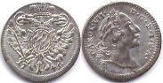 монета Бавария 1 крейцер 1745