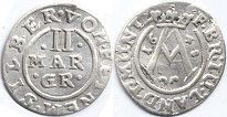 монета Брауншвейг-Вольфенбюттель 2 мариенгрошена 1648
