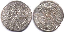 монета Юлих-Берг 2 альбуса (1/16 талера) 1684