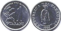 монета Парагвай 1 гуарани 1986