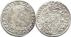 монета Оломоуц 3 крейцера 1670