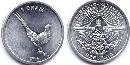 монета Нагорный Карабах 1 драм 2004