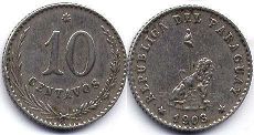 монета Парагвай 10 сентаво 1903