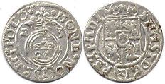 монета Польша полторак 1623