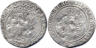 монета Кастилия и Леон реал 1474-1504
