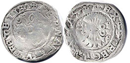 монета Кастилия и Леон 1/2 реала 1474-1504