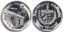 монета Куба 5 сентаво 2002