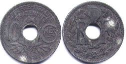 монета Франция 10 сантимов 1941