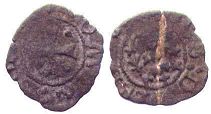 монета Уржель динеро 1347-1408