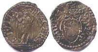 монета Мачерата 1 кватрино 1576