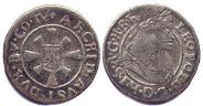 монета Австрия 1 крейцер без даты (1665-1705)