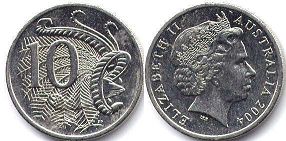 монета Австралия 10 центов 2004