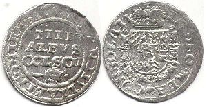 монета Юлих-Берг 4 альбуса (1/8 талера) без даты (1638)