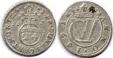 монета Брауншвейг-Люнебург-Целле 1/24 талера 1691