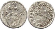 монета Брауншвейг-Вольфенбюттель 6 пфеннигов 1693