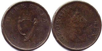 монета Ирландия 1/2 пенни 1806