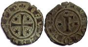 монета Сицилия денар без даты (1249)