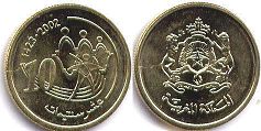 монета Марокко 10 сантимов 2002