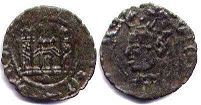 монета Кастилия и Леон 1/2 бланки 1406-1454