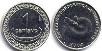 монета Тимор 1 сентаво 2004