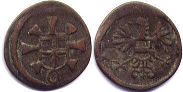 монета Констанц 1 крейцер без даты (1657-1705)
