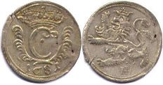 монета Гессен-Кассель 1 альбус (12 геллеров) 1681