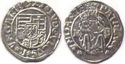 монета Венгрия денар 1525