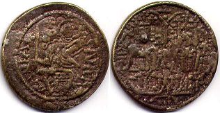 монета Венгрия фоллис без даты (1172-1196)
