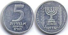 монета Израиль 5 агор 1980
