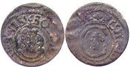 монета Рига солид без даты (1632-1654)