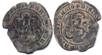монета Кастилия и Леон 4 мараведи 1474-1504