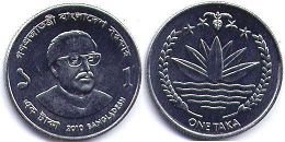 монета Бангладеш 1 така 2010