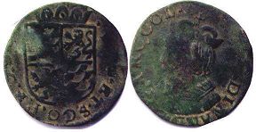 монета Льеж лиард без даты (1612-1650)