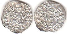монета Болгария грош без даты (1356-1396)